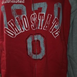 Ohio State Zip Up Hoodie with 2 Zippers